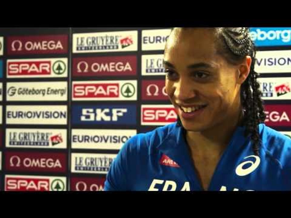 Hurdler Pascal Martinot Lagarde after the heats of the 60m hurdles