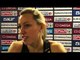 Eline Berings after the heats of the 60m hurdles