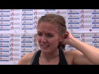 Megan Beesley (GBR) after the 400mh