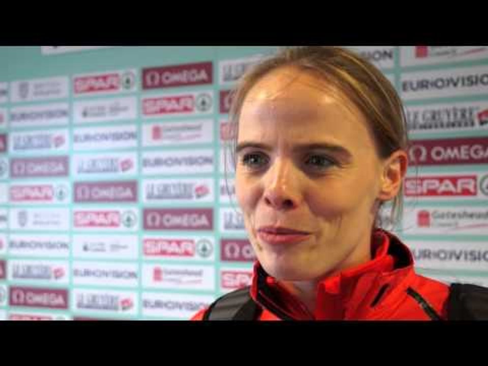 Silke Spiegelburg (GER) after winning the Pole Vault at Gateshead 2013
