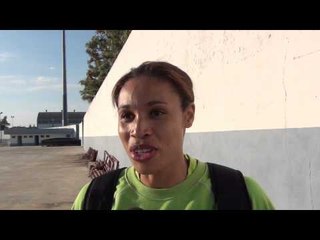 Naide Gomes (POR) after the Long Jump