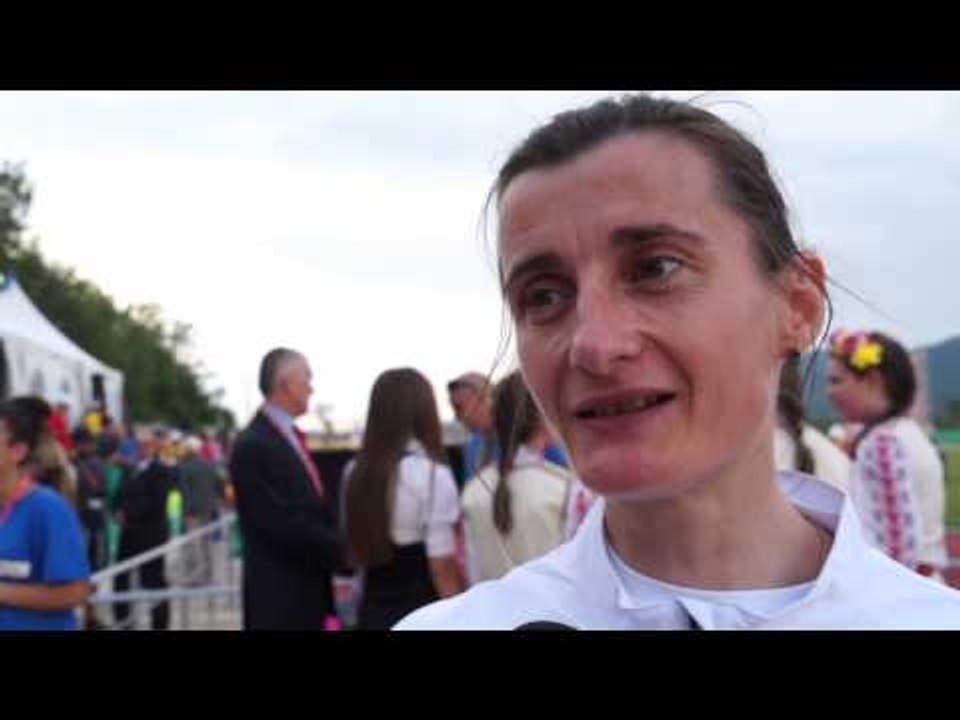 Christelle Daunay (FRA) after the 2nd place at the EC 10.000m, Pravets