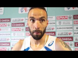 Bob Tahri (FRA) after winning the 3000m at Gateshead 2013