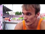 Bram Peters (NED) after the fourth place in the 400mh, Tampere 2013