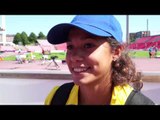 Angelica Bengtsson (SWE) after Qualification of the Pole Vault, Tampere 2013
