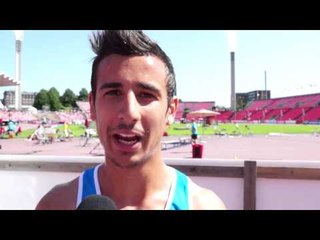 Giuseppe Gerratana (ITA) after the Qualification of the 3000m Steeple, Tampere 2013