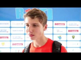 Fabian Heinle (GER) after the quaification of the long jump, Rieti 2013