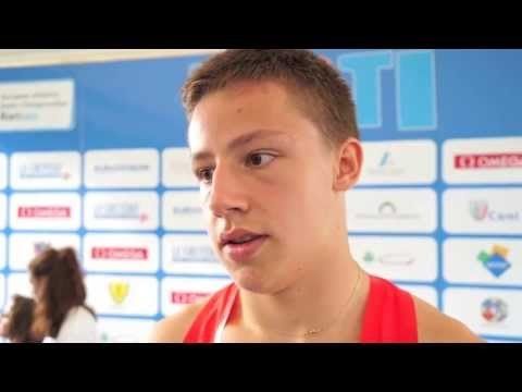 Robert Polkowski (GER) after the semi-finals of the 100m, Rieti 2013