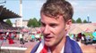 Sebastian Rodger (GBR) after winning silver in the 400mh, Tampere 2013