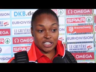 Shanice Craft (GER) after 2nd place in Discus Throw