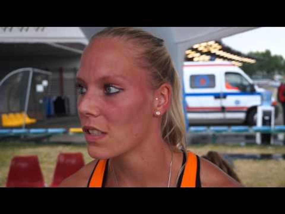 Nadine Broersen (NED) after winning with a new PB: 6539p