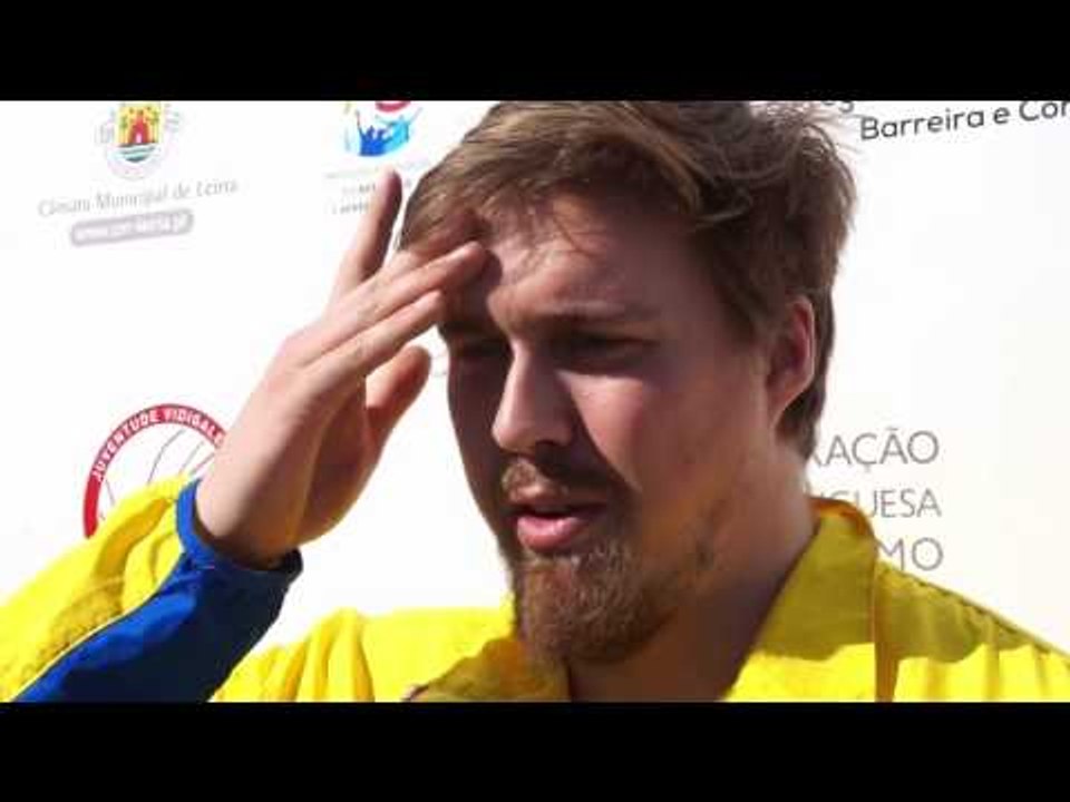 Axel Härstedt (SWE) after 3th place Discus Senior Men