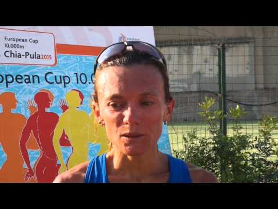 Valeria Straneo (ITA) after 2nd place in EC 10000m
