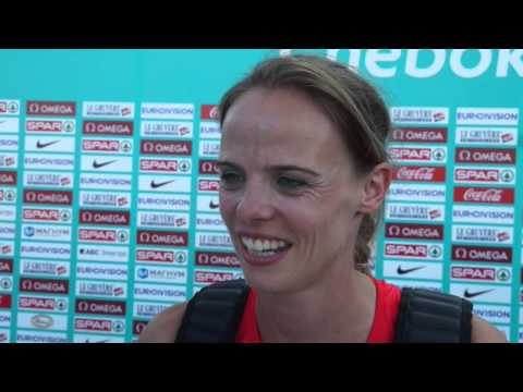 Silke Spiegelburg (GER) after winning the Pole Vault