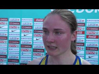 Elise Malmberg (SWE) after the 400mH