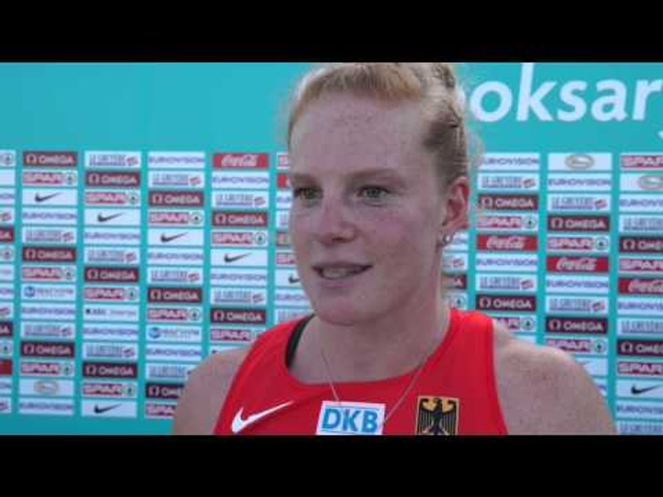 Betty Heidler (GER) after Hammer Throw