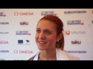 Liv Westphal (FRA) after winning Gold in the 5000m