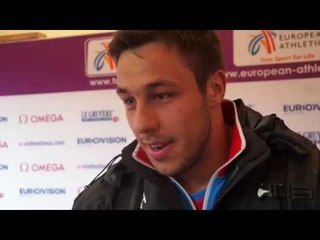 Filip Mihaljevic (CRO) after winning Gold in the Shot Put
