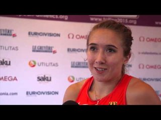 Rebekka Haase (GER) after winning Gold in the 200m