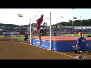Jonas Kløjgaard Jensen 2.23m high jump gold Eskilstuna 2015