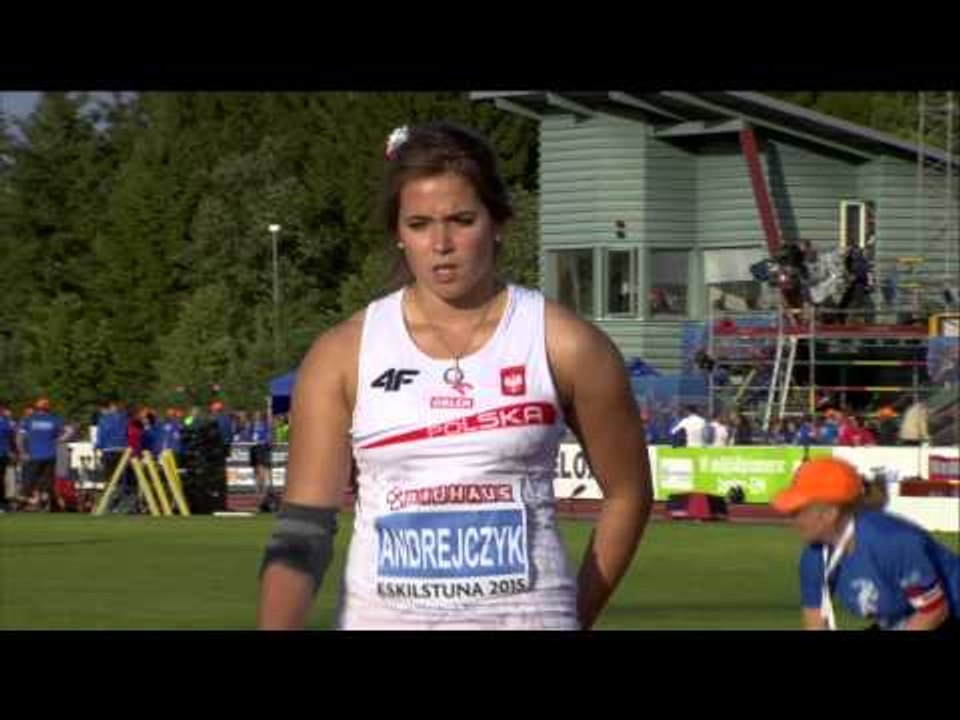 Andrejczyk 59.73m throw in Women's Javelin Throw Final