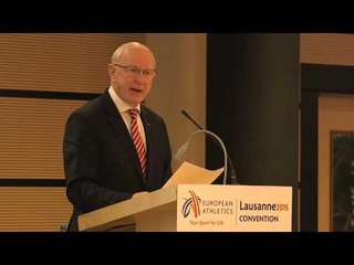 Patrick Hickey keynote speech at the European Athletics Convention
