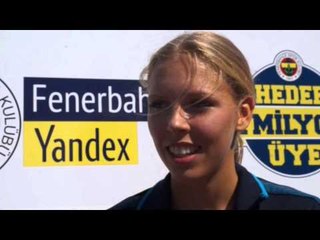 Laura Tollose (DEN) after winning Long Jump