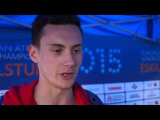 Jacob Fincham-Dukes (GBR) after winning Silver in the Long Jump