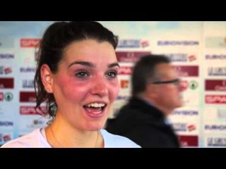 Kate Avery (GBR) after winning silver in the senior race women