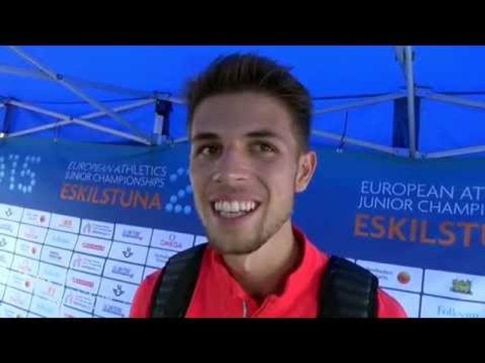 Patrick Karl (GER) after winning Silver in the 3000m Steeple