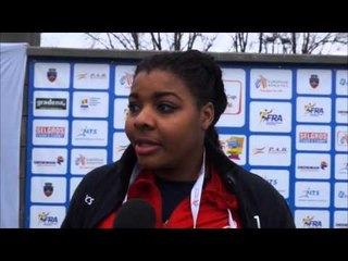 Rose Sharon Pierre Louis (FRA) after 2nd place  in U23 Shot Put