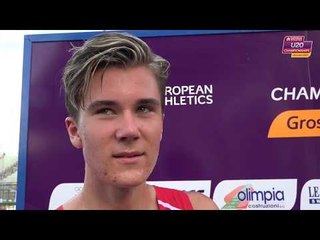 Jakob Ingebrigtsen (NOR) after series 1500m