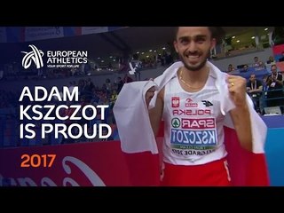 Download Video: Adam Kszczot is proud of 3  - Belgrade 2017 European Athletics Indoor Championships