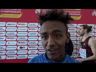 Yemane Crippa (ITA) after winning Bronze at the U23 SPAR European Cross Country Championships