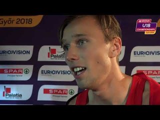 Pål Haugen Lillefosse (NOR) after winning Bronze in the 100m