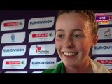 Sarah Healy (IRL) after winning Gold in the 3000m