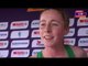 Sarah Healy (IRL) after the heats of the 1500m