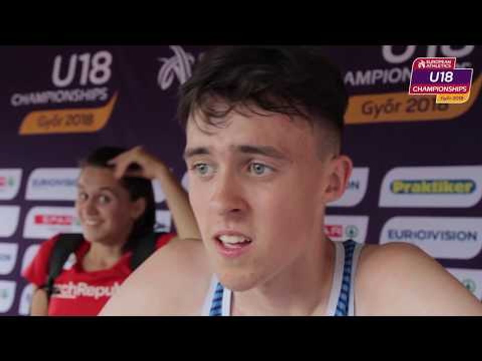 Kane Elliott after the heats in the 1500m