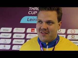 Daniel Stahl at the 2018 European Throwing Cup in Leiria