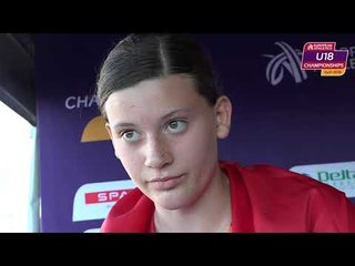 Alida van Daalen (NED) after winning Bronze in the Shot Put