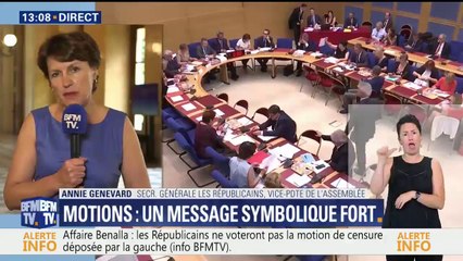 Affaire Benall: "Il y a un manquement aux règles" de la part de l'Elysée, estime la vice-présidente LR de l'Assemblée Annie Genevard