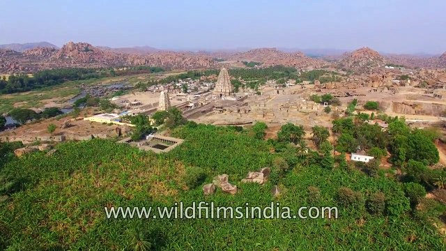 Hampi aerial journey- one of India finest heritage and architecture sites