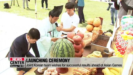 Korea joint dragon boat team wishes success and safety ahead of the 2018 Asian Games