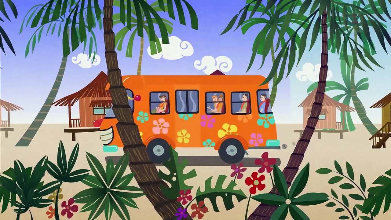 wheels on the bus go round and round | bus song | learn transport | vehicle songs