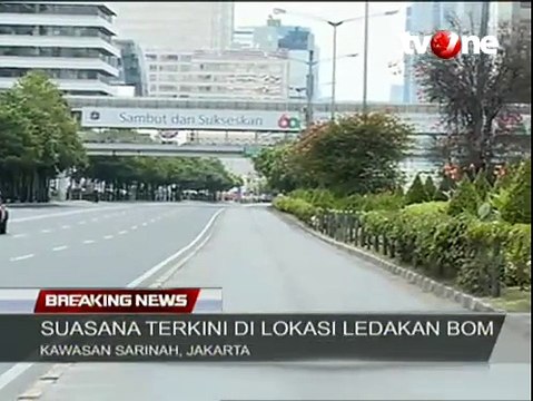 Rekaman Detik-detik Ledakan Bom di Sarinah