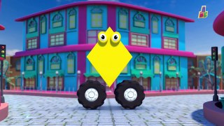 Shapes On Wheels | Nursery Rhymes | Educational Video For Kids