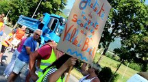 Manifestation contre la hausse du tarif des transports scolaires-Gap le 31 juillet 2018