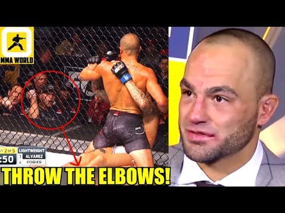 Eddie Alvarez throwing those illegal elbows was 1000% my fault I let him down,Bisping on Joanna