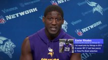 Rhodes on Cousins: I haven't picked him off in practice yet