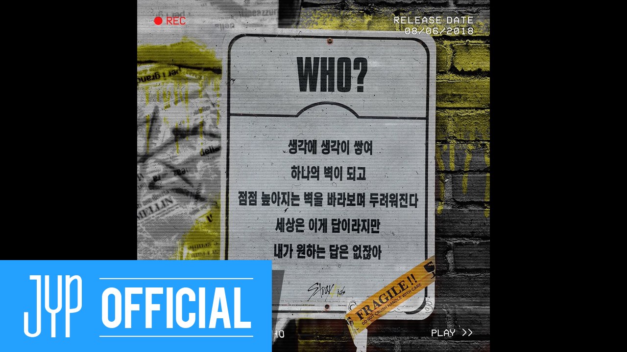 Stray Kids(스트레이 키즈) 2ND MINI ALBUM “I am WHO” Inst. Lyric Card 1 “WHO?”